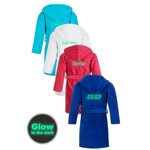 Rits badjas met naam-limegroen-xl