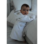 Baby badjas met naam-limegroen-1-2 jaar