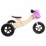 Small Foot - houten driewieler en loopfiets 2in1 turquoise