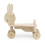 Rode loopfiets met naam Playwood