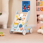 Baby Loopwagen Loopspeeltje met 8 Interactieve Activiteiten Motoriek Cognitieve Ontwikkeling 35 x 33 x 47 cm