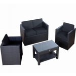 Regatta loungeset aluminium zwart