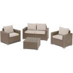 Sirmione aluminium loungeset - Aluminium Textiel - Antraciet Grijs