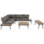 Coda charcoal antraciet duo loungeset - 2 persoons