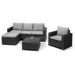 Salta chaise lounge loungeset antraciet