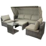 Coda charcoal antraciet duo loungeset - 2 persoons