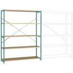 104228 Magazijnstelling uitbreidingsmodule 100 kg (b x h x d) 1175 x 1800 x 400 mm RVS RVS Metaal