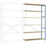 104221 Magazijnstelling basismodule 100 kg (b x h x d) 1500 x 1800 x 400 mm RVS RVS Metaal