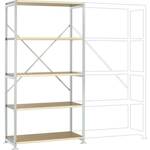 104227 Magazijnstelling uitbreidingsmodule 150 kg (b x h x d) 975 x 1800 x 400 mm RVS RVS Metaal