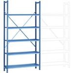 META Regalbau 74341 Magazijnstelling basismodule 100 kg (b x h x d) 806 x 2000 x 336 mm Staal Verzinkt Verzinkt Metaal