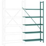 META Regalbau 74357 Magazijnstelling uitbreidingsmodule 100 kg (b x h x d) 756 x 3000 x 336 mm Staal Verzinkt Verzinkt Metaal
