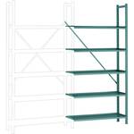 Manuflex RP1036.5007 Magazijnstelling basismodule (b x h x d) 1250 x 2000 x 700 mm Hout