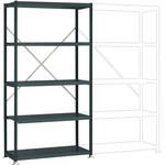 ZC21405NSTB Magazijnstelling uitbreidingsmodule 125 kg (b x h x d) 980 x 2000 x 410 mm Staal Poedercoating Hemelsblauw Metaal
