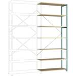 ZC21405NS Magazijnstelling uitbreidingsmodule 185 kg (b x h x d) 966 x 2000 x 436 mm Staal Poedercoating Hemelsblauw Staalbuisbodem