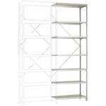 ZC21805NS Magazijnstelling uitbreidingsmodule 233 kg (b x h x d) 966 x 2000 x 836 mm Staal Poedercoating Hemelsblauw Staalbuisbodem
