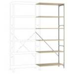 ZC251406NSTB Magazijnstelling uitbreidingsmodule 125 kg (b x h x d) 980 x 2500 x 410 mm Staal Poedercoating Hemelsblauw Metaal