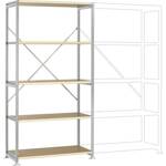 ZC252606NDTB Magazijnstelling basismodule 110 kg (b x h x d) 1220 x 2500 x 610 mm Staal Poedercoating Hemelsblauw Metaal