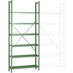 ZC21505NS Magazijnstelling uitbreidingsmodule 217 kg (b x h x d) 966 x 2000 x 536 mm Staal Poedercoating Hemelsblauw Staalbuisbodem