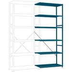 ZC22405NSTB Magazijnstelling uitbreidingsmodule 110 kg (b x h x d) 1230 x 2000 x 410 mm Staal Poedercoating Hemelsblauw Metaal