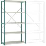 ZC252406ND Magazijnstelling basismodule 250 kg (b x h x d) 1266 x 2500 x 436 mm Staal Poedercoating Hemelsblauw Staalbuisbodem