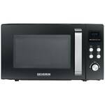 Severin MW 7771 Magnetron Zwart/zilver 700 W Grillfunctie, Timerfunctie