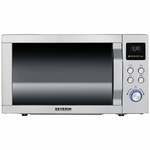 Severin MW 7777 Magnetron RVS, Zwart (mat) 900 W Grillfunctie