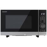 Severin MW 7774 Magnetron RVS (geborsteld), Zilver 900 W Grillfunctie, Met pizzafunctie, Heteluchtfunctie