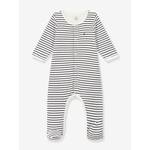 Gestreepte bodyjama van katoen voor baby's PETIT BATEAU marineblauw