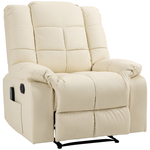 HOMCOM Bureaustoel ergonomisch met massagefunctie, relaxstoel tv-stoel stoel incl. krukje, kunstleer, zwart, 77 x 84 x 95 cm | Aosom.nl