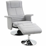 HOMCOM massagestoel, elektrisch, met voetenbank en ligfunctie, ergonomisch design, ontspannend, 72 x 90 x 105 cm, zwart | Aosom.nl