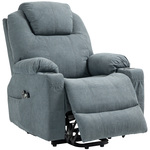 HOMCOM bureaustoel met massagefunctie en verwarmingsfuncti, ligfunctie voetensteun, zwart, 62 x 67 x 113-120 cm | Aosom.nl