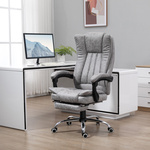 HOMCOM massagestoel met opstehulp, 8 massagepunten, zijzakken, afstandsbediening, comfortabel design, 90L x 101B x 107 cm, grijs | Aosom.nl