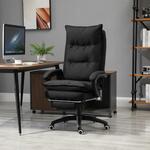 Vinsetto ergonomische bureaustoel, met massagefunctie 6 massagepunten, hoogte verstelbare, tot 120 kg, 70 x 62 x 120-130 cm, Zwart | Aosom.nl