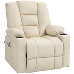Homcom Opstastoel met massage functie, afstandsbediening, tot 150 kg, zwart, 90 x 98 x 102 cm | Aosom.nl