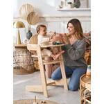 Lionelo Kinderstoel - Meegroeistoel Floris - Wit/Naturel