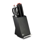 Joseph Joseph Lockblock messenblok incl. messen - grijs - 6 stuks