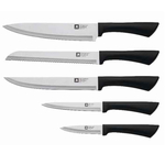Kinghoff 1154 Messenset - Messenblok hout - rvs - 6 delig