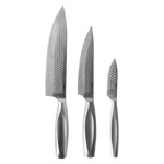 Kinghoff 1154 Messenset - Messenblok hout - rvs - 6 delig