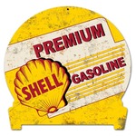 Premium Shell Gasoline Grunge Zware Metalen Bord 45 x 39,5 cm