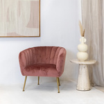 Vichy fauteuil Liv roze