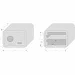 Basi 2018-0002-PI mySafe 350 Kluis, Inbraakkluis Vingerafdrukslot, Sleutelslot