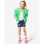 Uitlopende meisjesjeans middenblauw