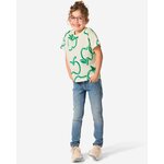 Denim blouse met strik voor meisjes middenblauw