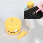 Handheld Desktop Stofzuiger Mini Keyboard Student Gum Desktop Cleaner Sweeper (Primrose Geel)