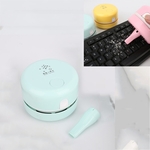 Handheld Desktop Stofzuiger Mini Keyboard Student Gum Desktop Cleaner Sweeper (Lichtgroen)