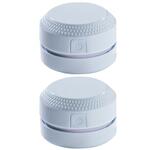 2PCS Desktop Mini Stofzuiger Rubber Confetti Toetsenbordreiniger (Blauw)