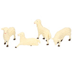 Rayher hobby kerstdorp miniatuur boompjes - 8x stuks - 5 en 7 cm