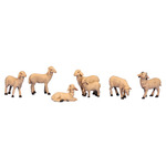 Kerstdorp onderdelen miniatuur set van 16x boompjes