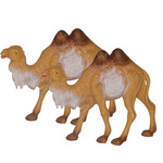 Euromarchi kameel miniatuur beeldjes - 2x - 10 cm - dierenbeeldjes