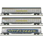 MiniTrix 18722 N set van 4 goederenwagons van de DB, MHI